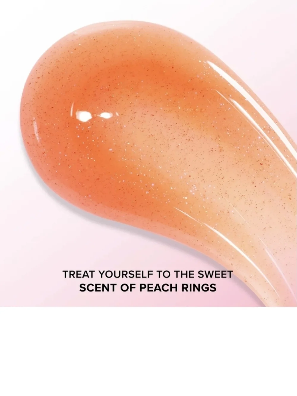 Too Faced Kissing Jelly Gloss: Peach Rings (Shimmering Peach-Orange), .15oz, NIB